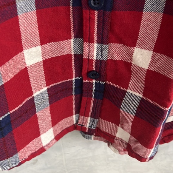 Mens Vintage Work Wear Plaid Long Sleeve 100% Cotton Shirt NWT, size M - Picture 5 of 9